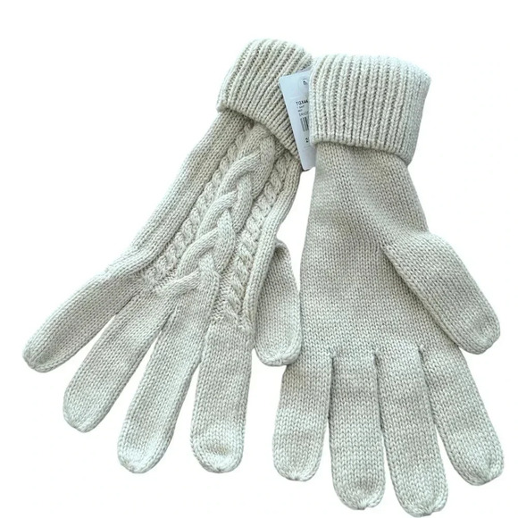 5/20$ NWT ⚡️HOST PICK⚡️Tag sandshell pair of knitted gloves size small medium - Picture 2 of 8
